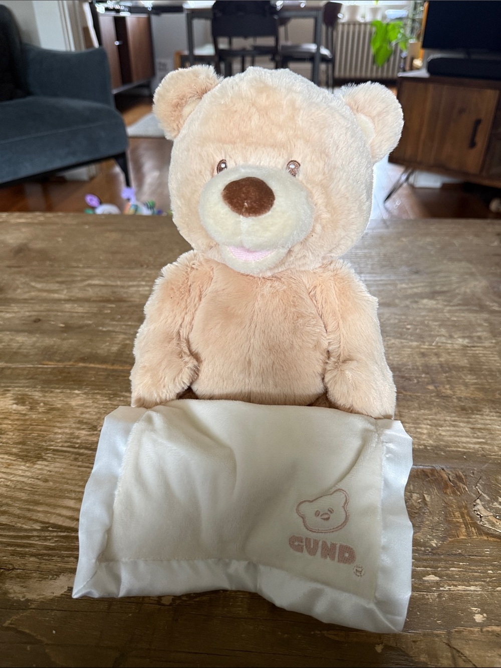 GUND Peek-a-Boo Animated Teddy Bear